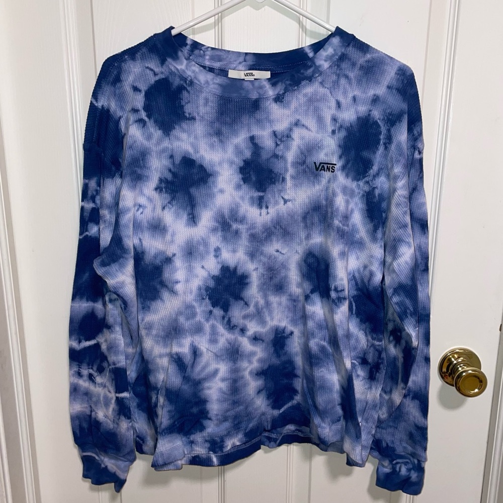Purple Tie Dye Vans Long Sleeve Shirt
